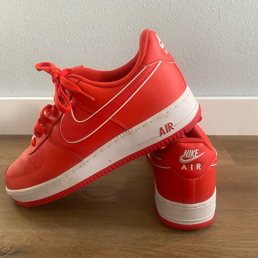 Men’s Nike Bright Red Air Force 1